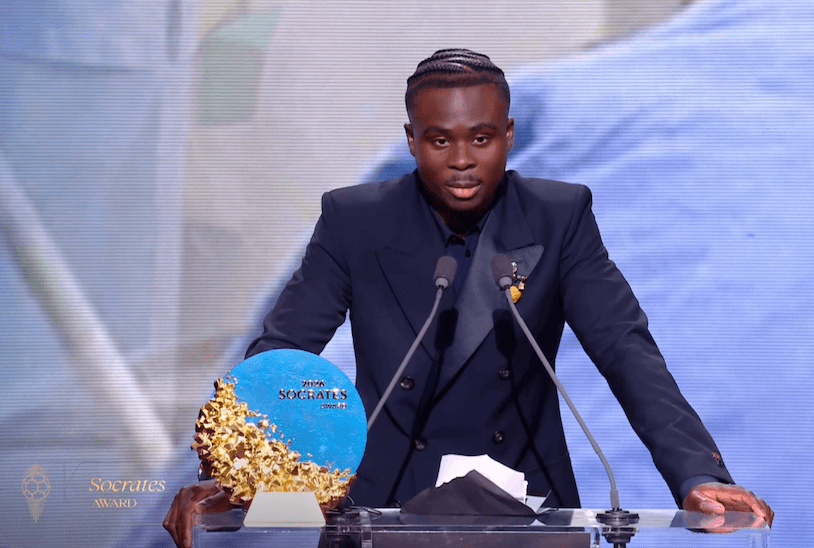 Bukayo Saka Wins the 2026 Sócrates Award at Ballon d’Or