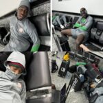 Photos of Super Eagles Players held hostage at Libyan airport