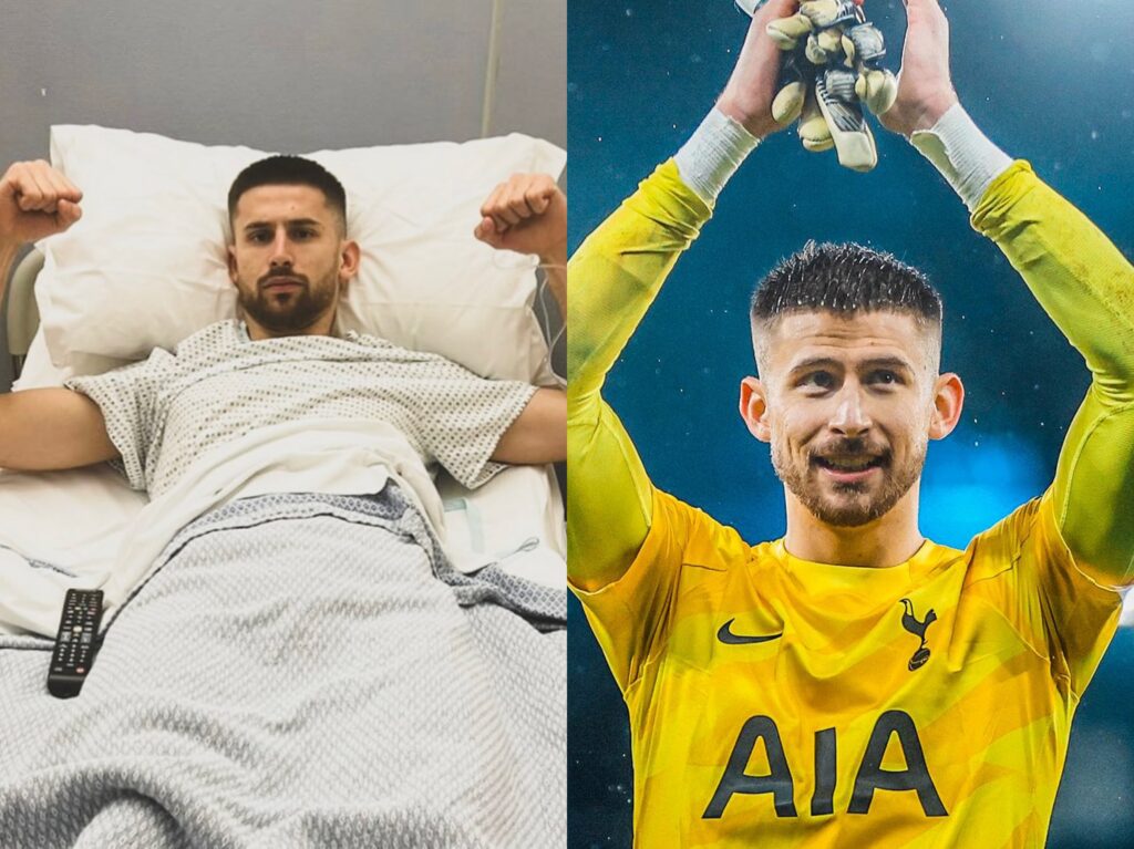 Tottenham Hotspur goalkeeper Guglielmo Vicario out for months