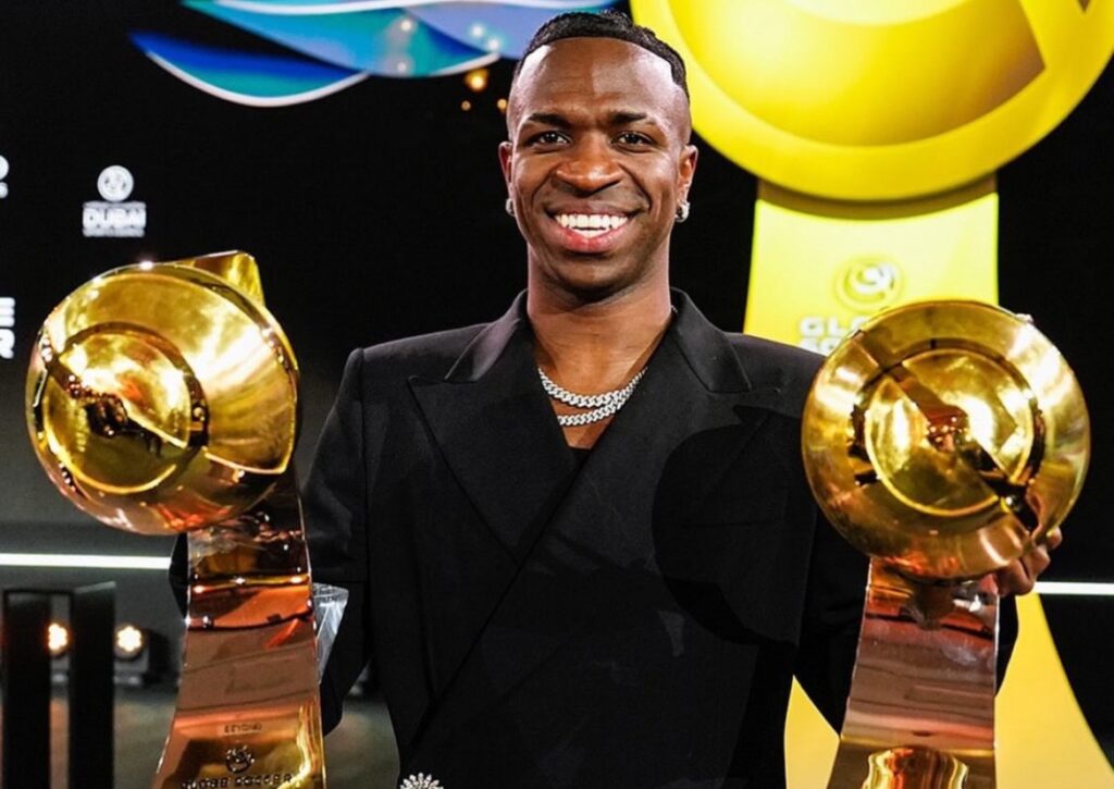 Vinicius Jr. Crowned “Best Player in the World” at Globe Soccer Awards