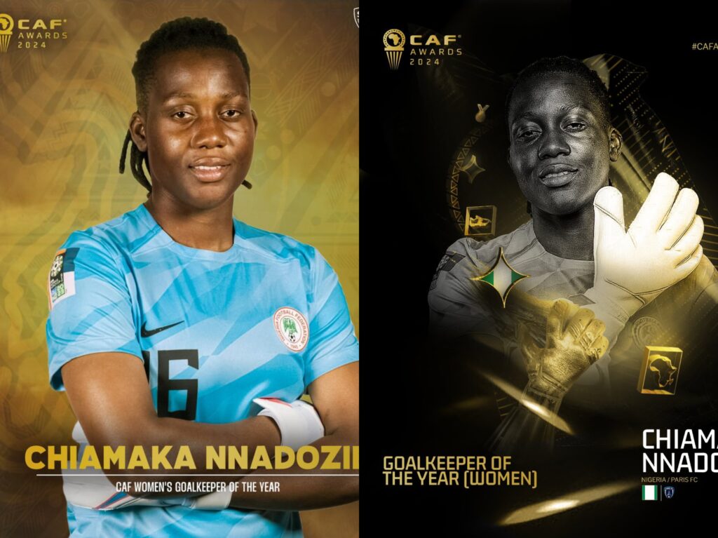 Chiamaka Nnadozie Crowned CAF Women's Goalkeeper of the Year