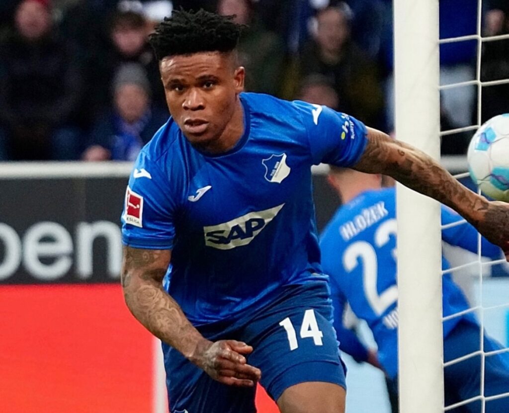 Super Eagles Striker, Gift Orban Scores His First Bundesliga Goal in Hoffenheim Comeback