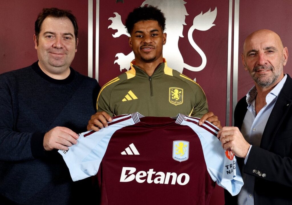 Marcus Rashford Joins Aston Villa on Loan Until June