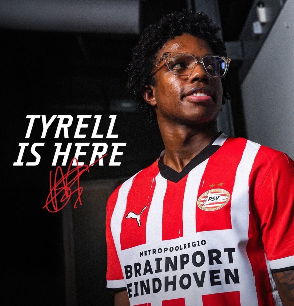 Tyrell Malacia Loaned to PSV from Manchester United