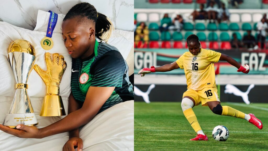 Super Falcons’ Chiamaka Nnadozie Nominated for Ballon d’Or Yashin Trophy