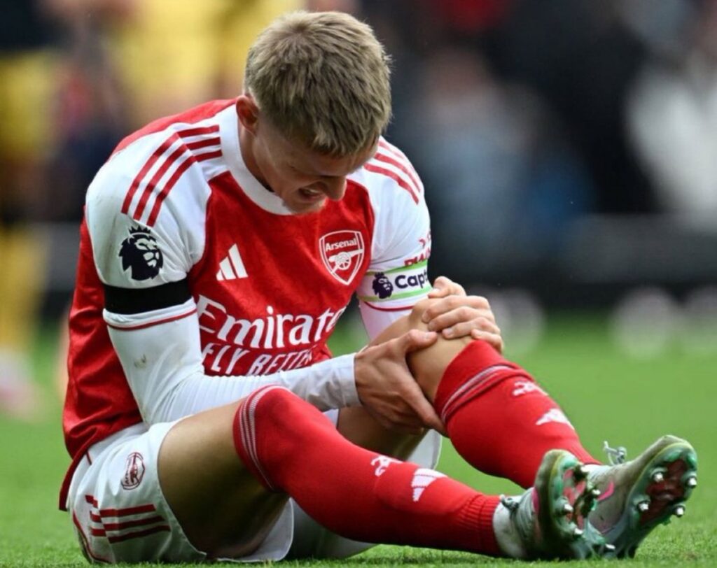 Blow for Arsenal as Captain Martin Ødegaard Suffers MCL Injury