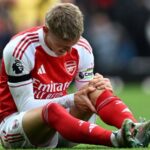 Blow for Arsenal as Captain Martin Ødegaard Suffers MCL Injury
