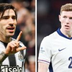 Man United interested in Tonali, while Manchester City lead race for Elliot Anderson